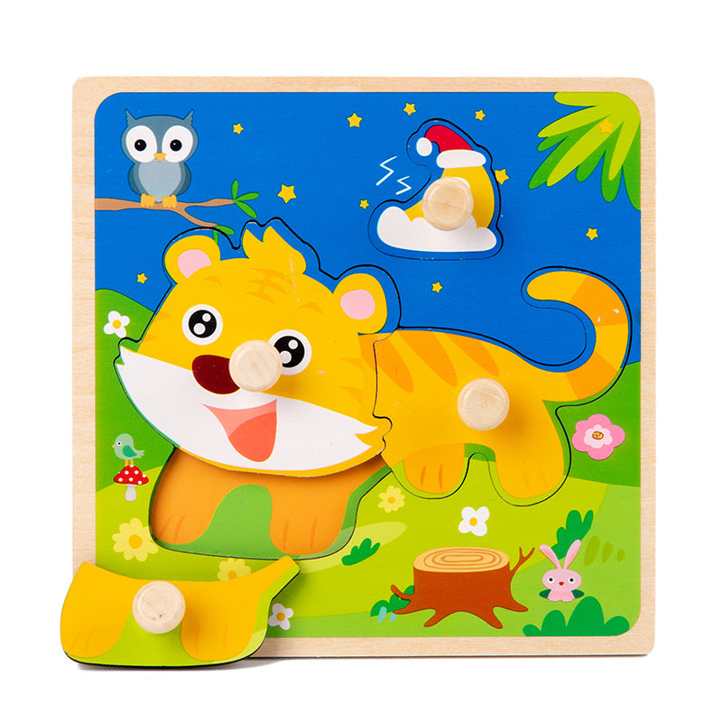 Cartoon pour enfants Wooded 3d 3d Puzzle Modèle Jouets éducatifs
