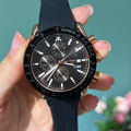 Van Gogh Starry Fantasy Series Montre en caoutchouc pour hommes