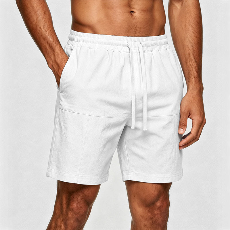 Short en lin d'été pour homme Européen et American Plus Tailles Short casual pour homme