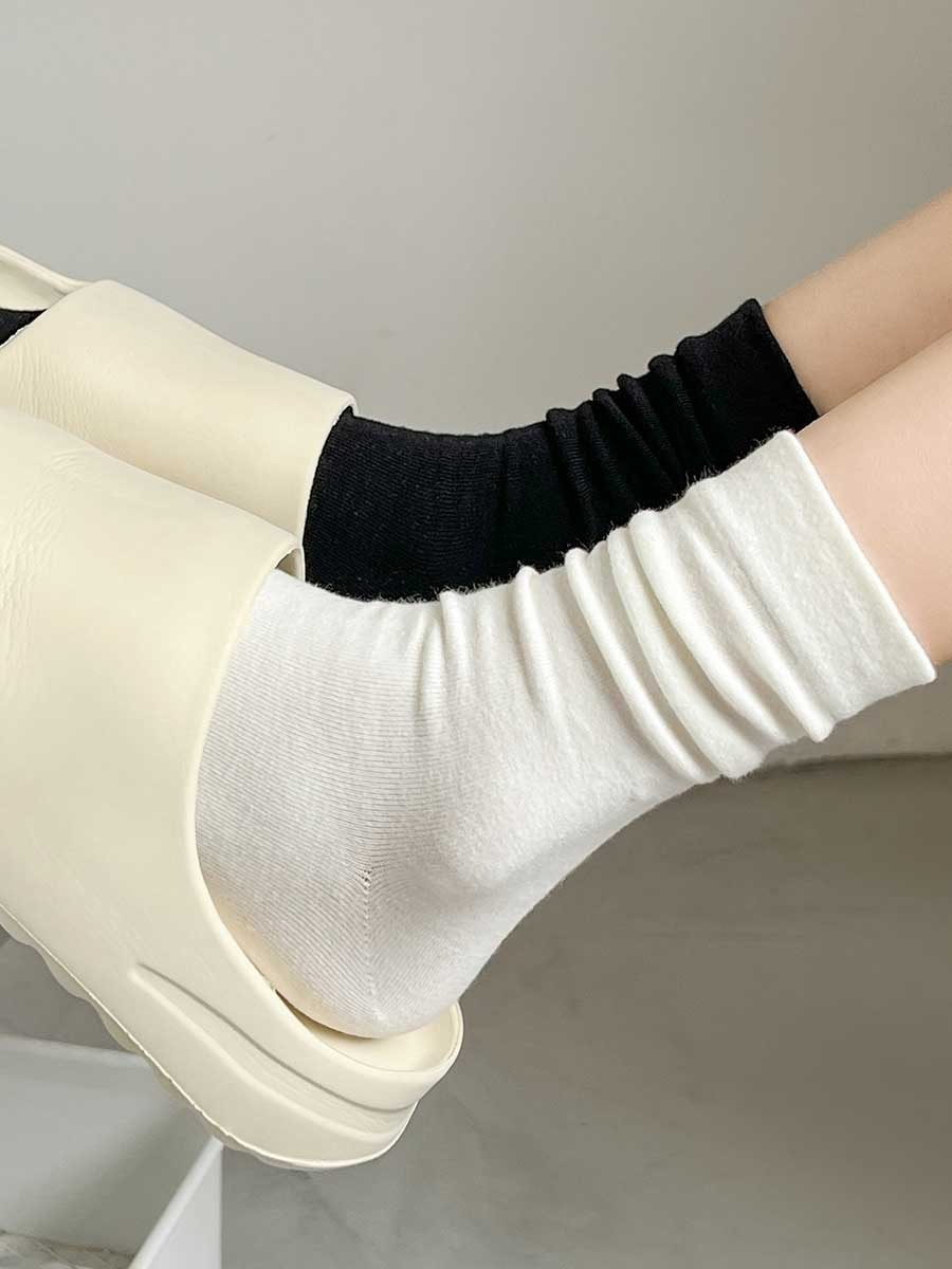 Chaussettes minces-noir-une taille convient à tout-1 paire