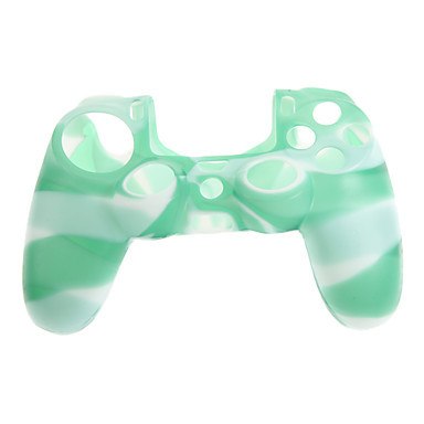 Camouflage Silicone Protection antidérapante Cas de peau Green Style Joystick Case pour PS4 Contr