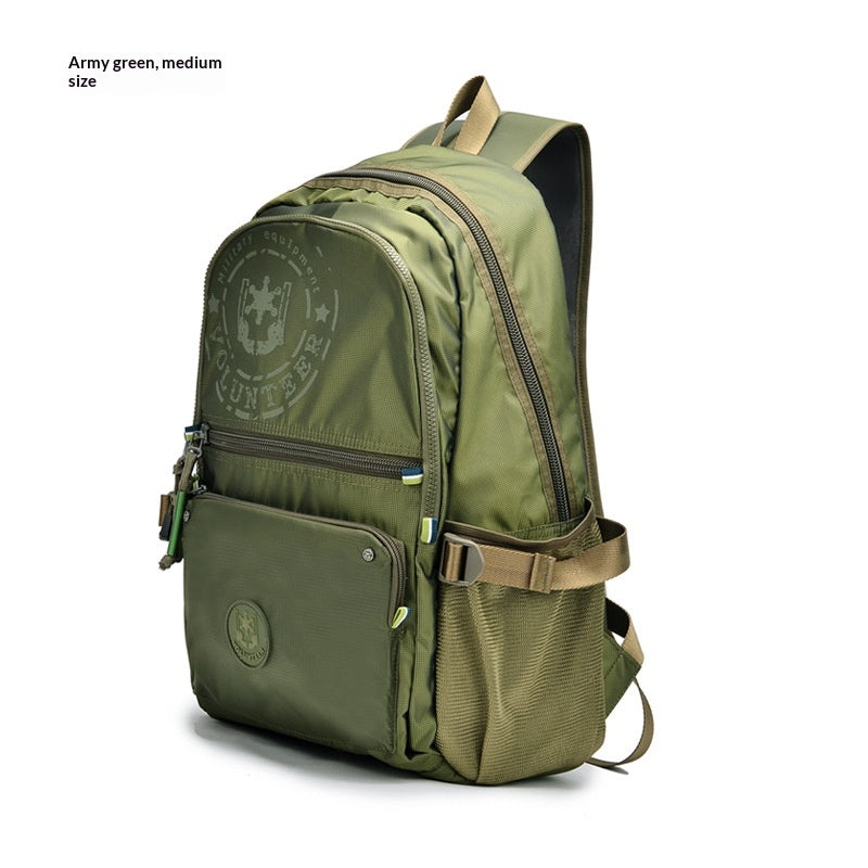Toile imperméable Sac à dos de voyage grande capacité pour les hommes