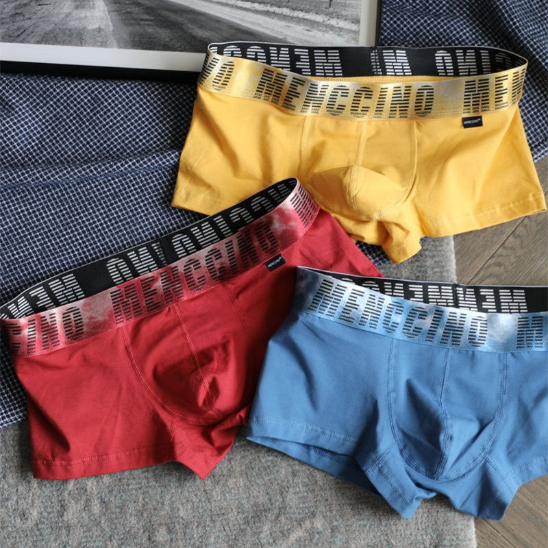 Coton faible taille Tight U Convex Sexy Boxer Slips