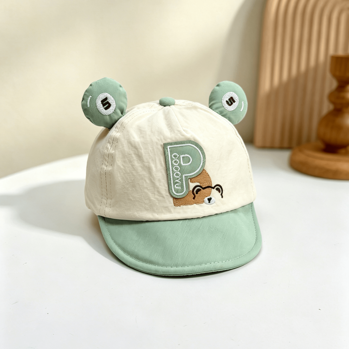 Casquette de baseball avec lettres brodées de style coréen
