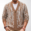 L'hiver d'automne des hommes Casual Knit Cardigan à manches longues