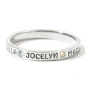 Bague en acier inoxydable de conception minimaliste