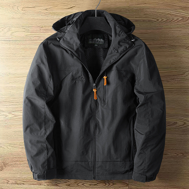 Veste de sport d'extérieur coupe-vent pour hommes