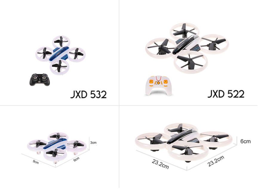 Jinxingda Petite télécommande à quatre axes Mini télécommande Jouet Stunt Rollover Drone