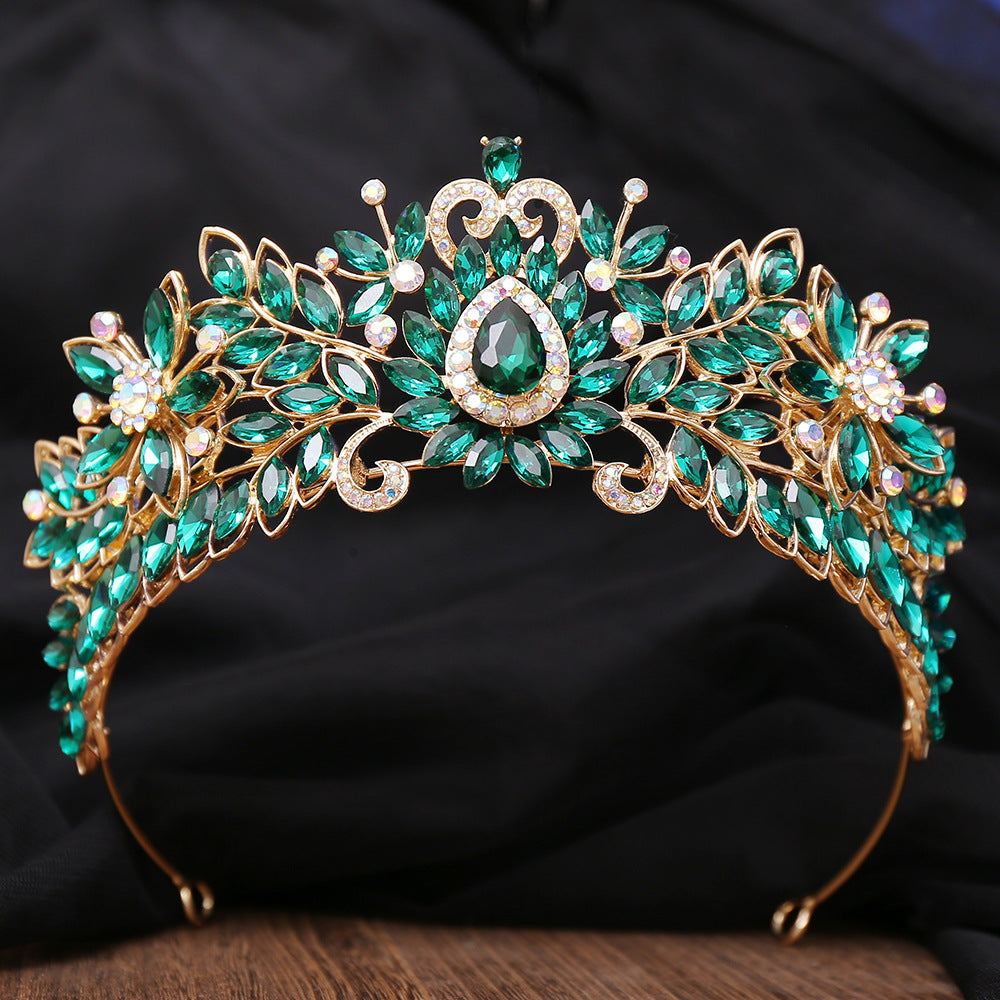 Couronne de mariée haut de gamme européenne et américaine pour accessoires capillaires