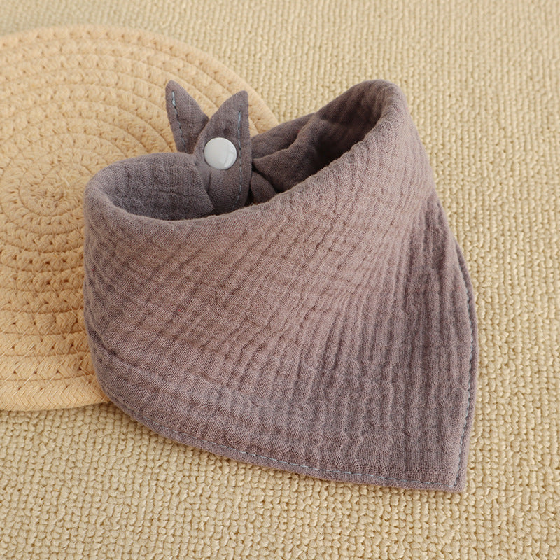 Bandanas de chien beige couleur unie avec snap réglable bouton coton animal de mariage solide engagement