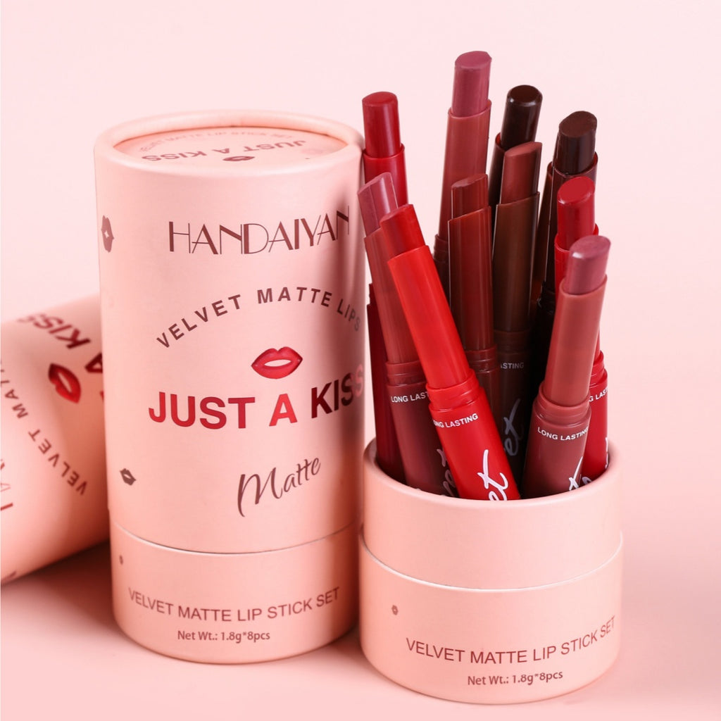 Ensemble de tubes de rouge à lèvres Matte