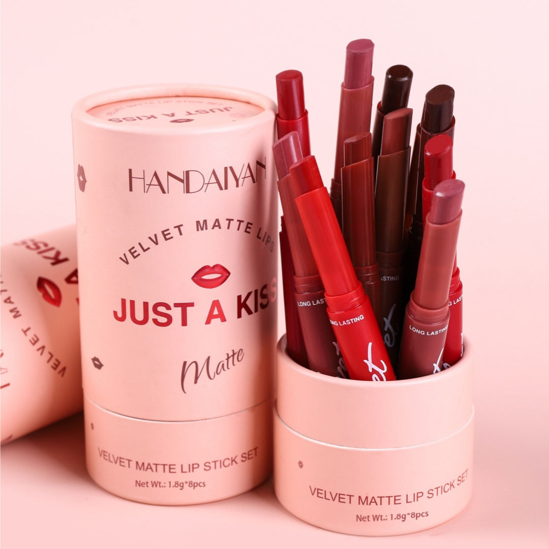 Ensemble de tubes de rouge à lèvres Matte
