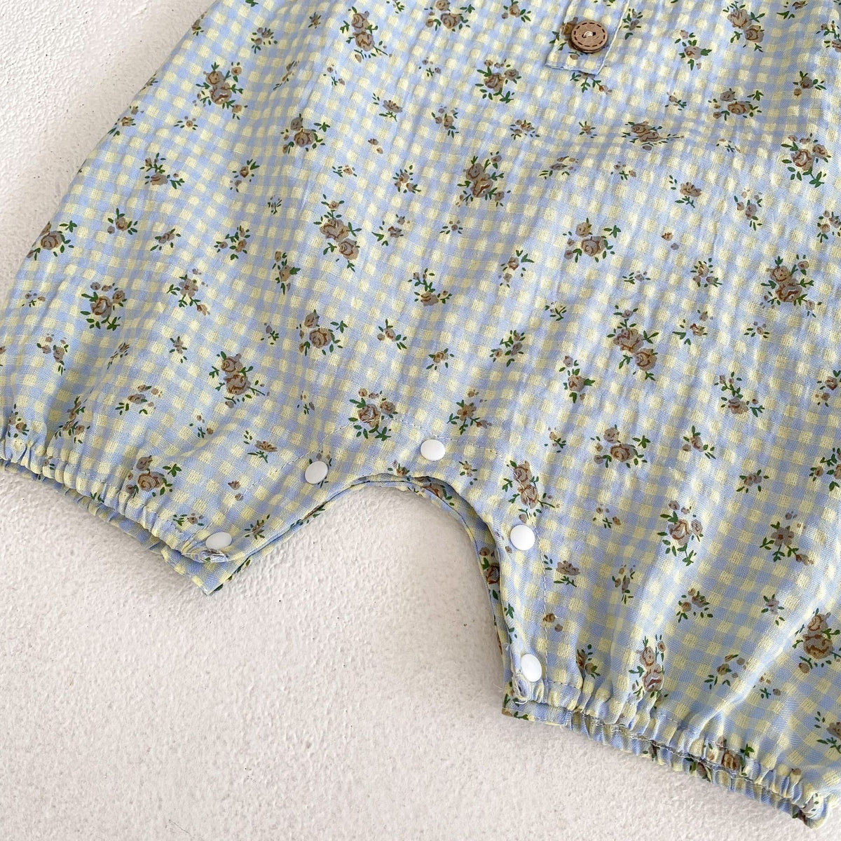 Personnalité Plaid Imprimé Suspendeurs Fleurs Vêtements de travail Pantalons