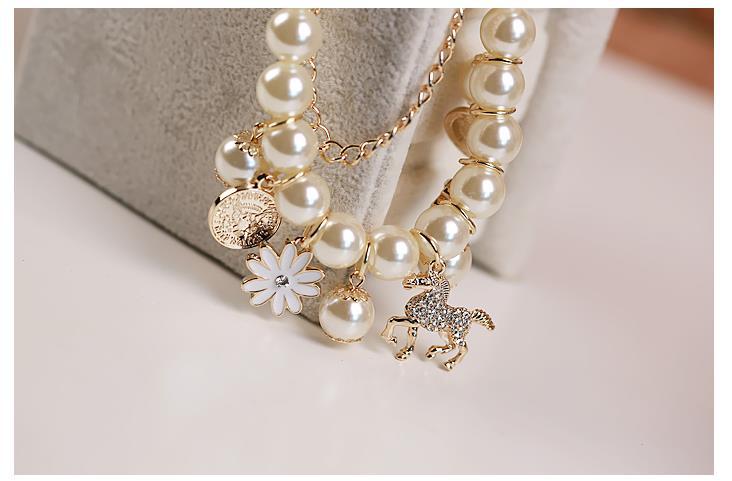 Bracelet de fleurs de perles
