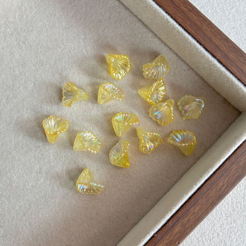 Graduent Iridescent Trumpet Fleurs perles acryliques
