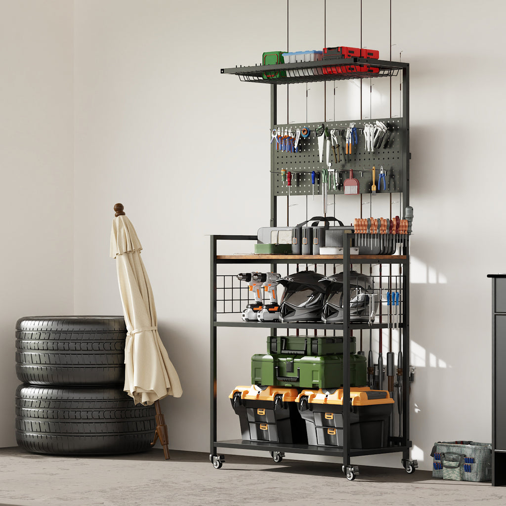 Raquette de stockage avec pegboard