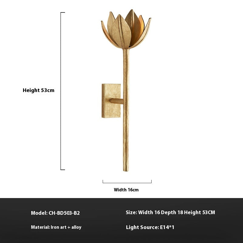 Lampe murale moderne à étrier souple