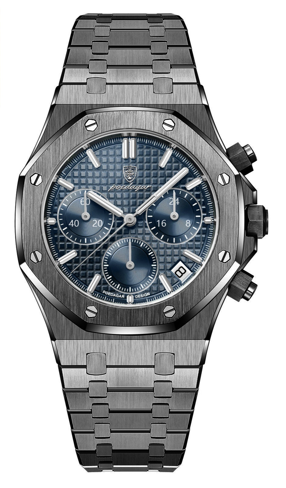 Montre Quartz homme multifonctionnelle Trendy Watch