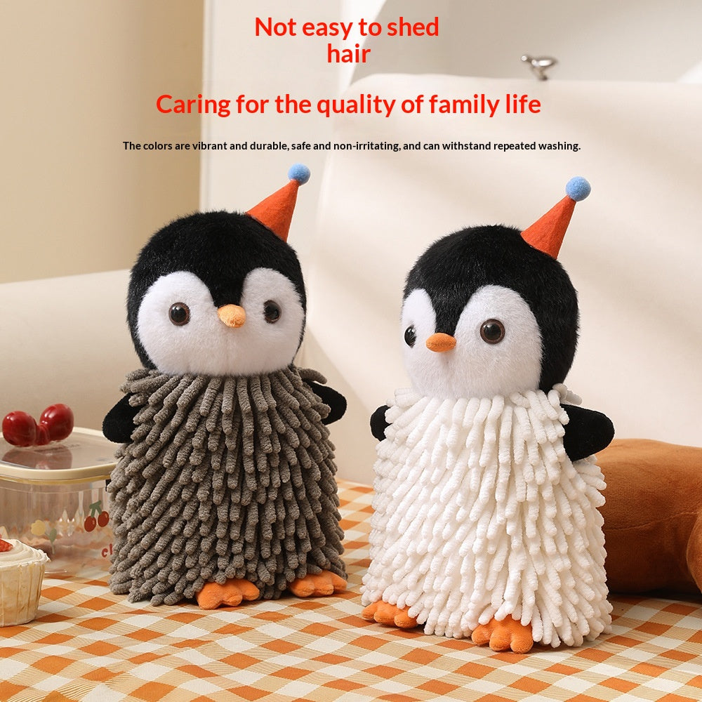 Pingouin Cartoon Chenille Poupée à la main