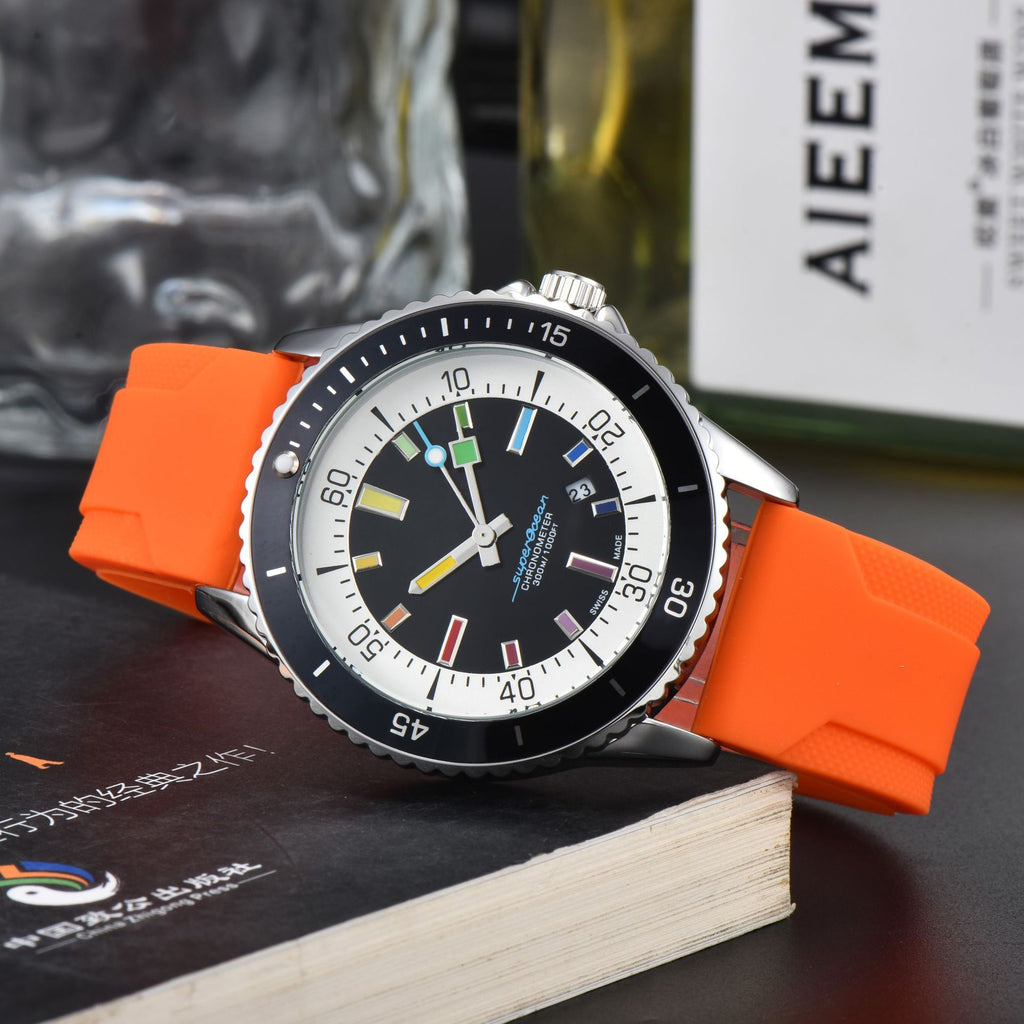 Montre Quartz homme élégant avec une sangle en silicone