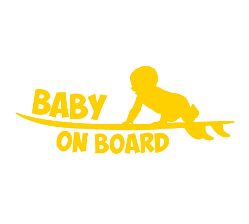 Baby Warning Skateboard Kids Sticker réfléchissant