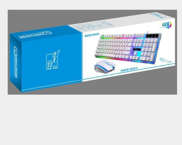 G21 Wired U U Souris et jeu de clavier Éclairage suspendu Sentiment mécanique Jeu de souris et de clé