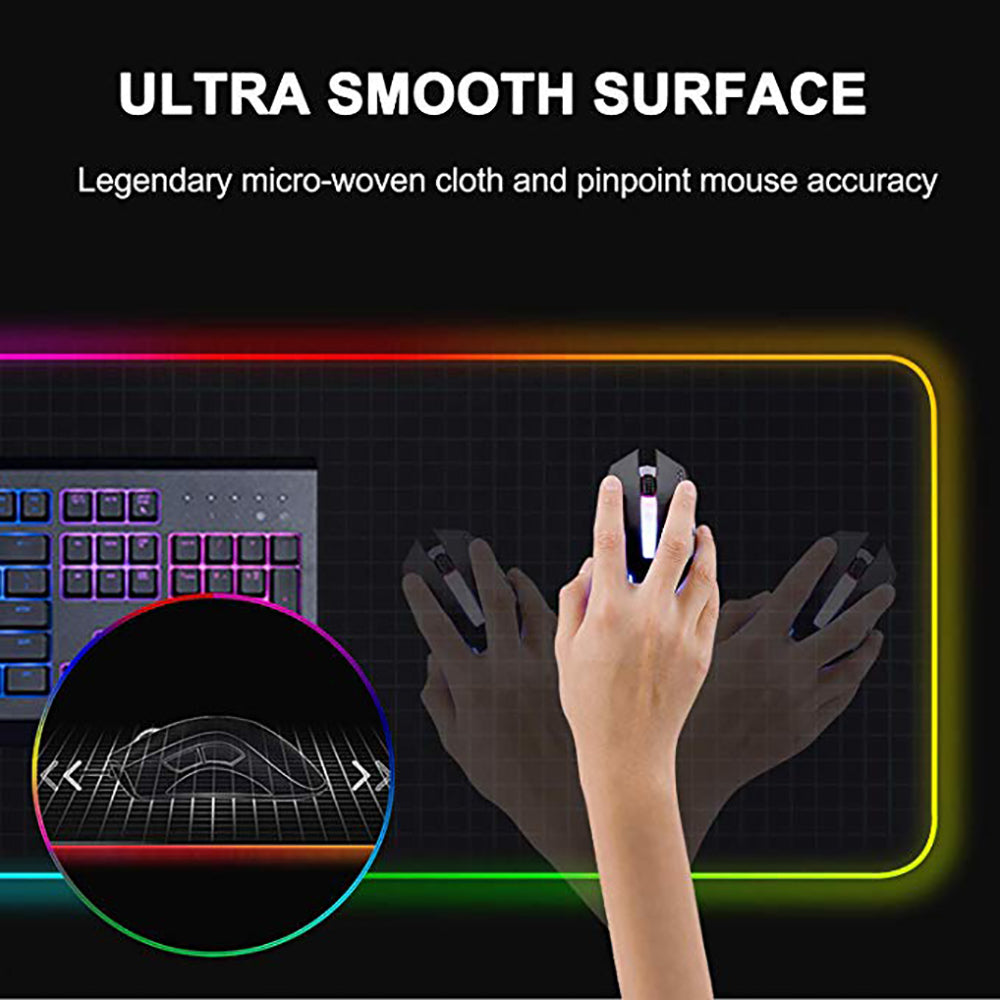 Led super grand tapis de souris brillant