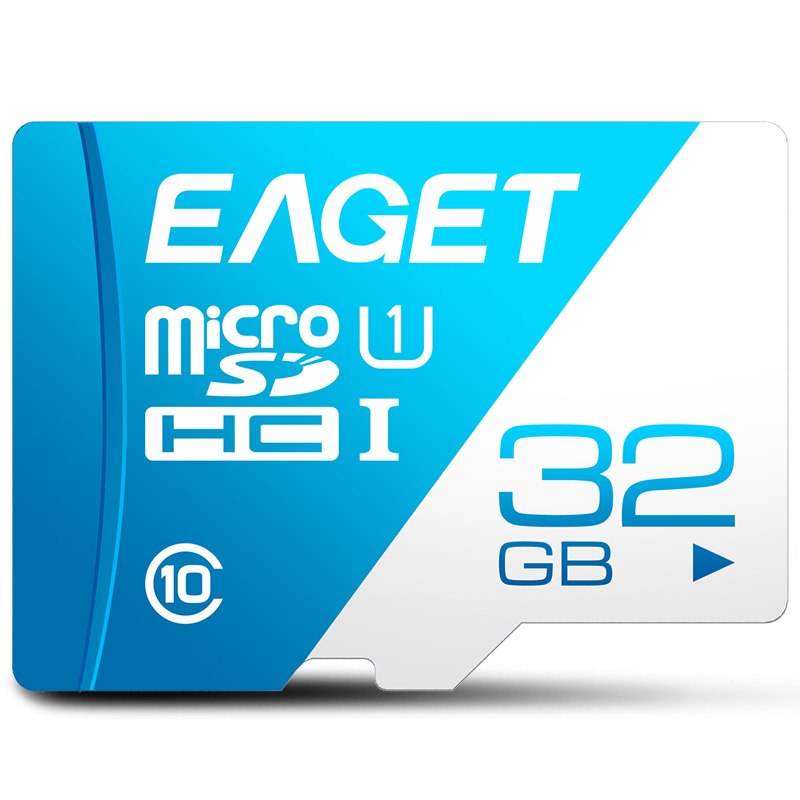 Carte micro SD EAGET T1 64GB 32GB 16GB Carte mémoire 128GB TF Classe10 UHS-I 80MB S Micro