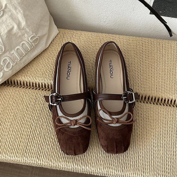 Chaussures tendance Femmes Arrivée d'automne Bouche peu profonde Sweet Vintage Platform Mary Janes