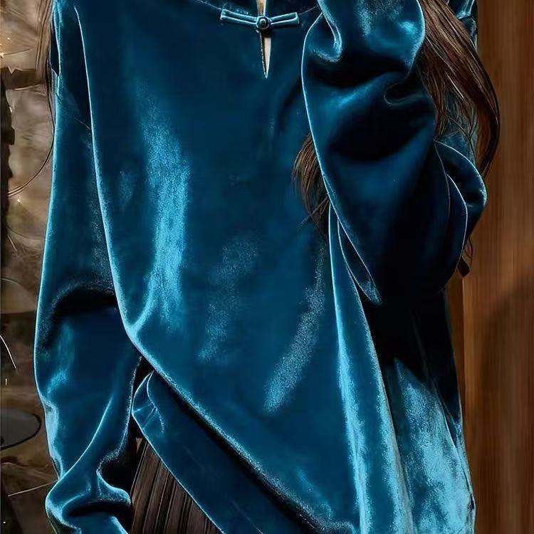 Haut et manteau de velours d'hiver