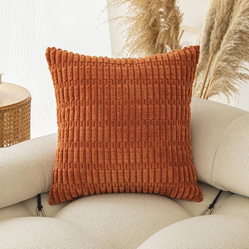Moderne Minimalist Corduroy Couvercle de coussin de canapé en grain de blé