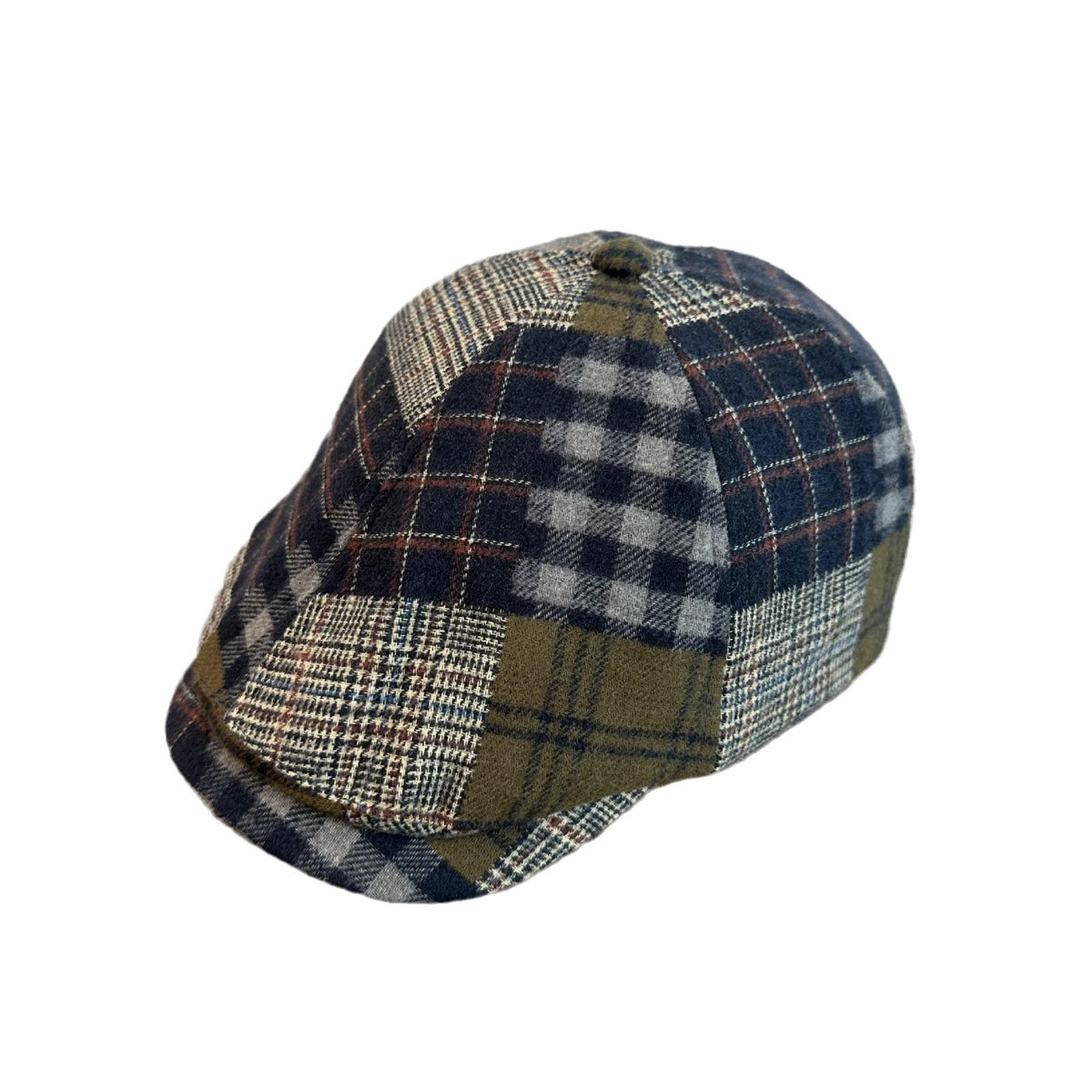Beret rétro de style britannique polyvalent de couleur-bloc