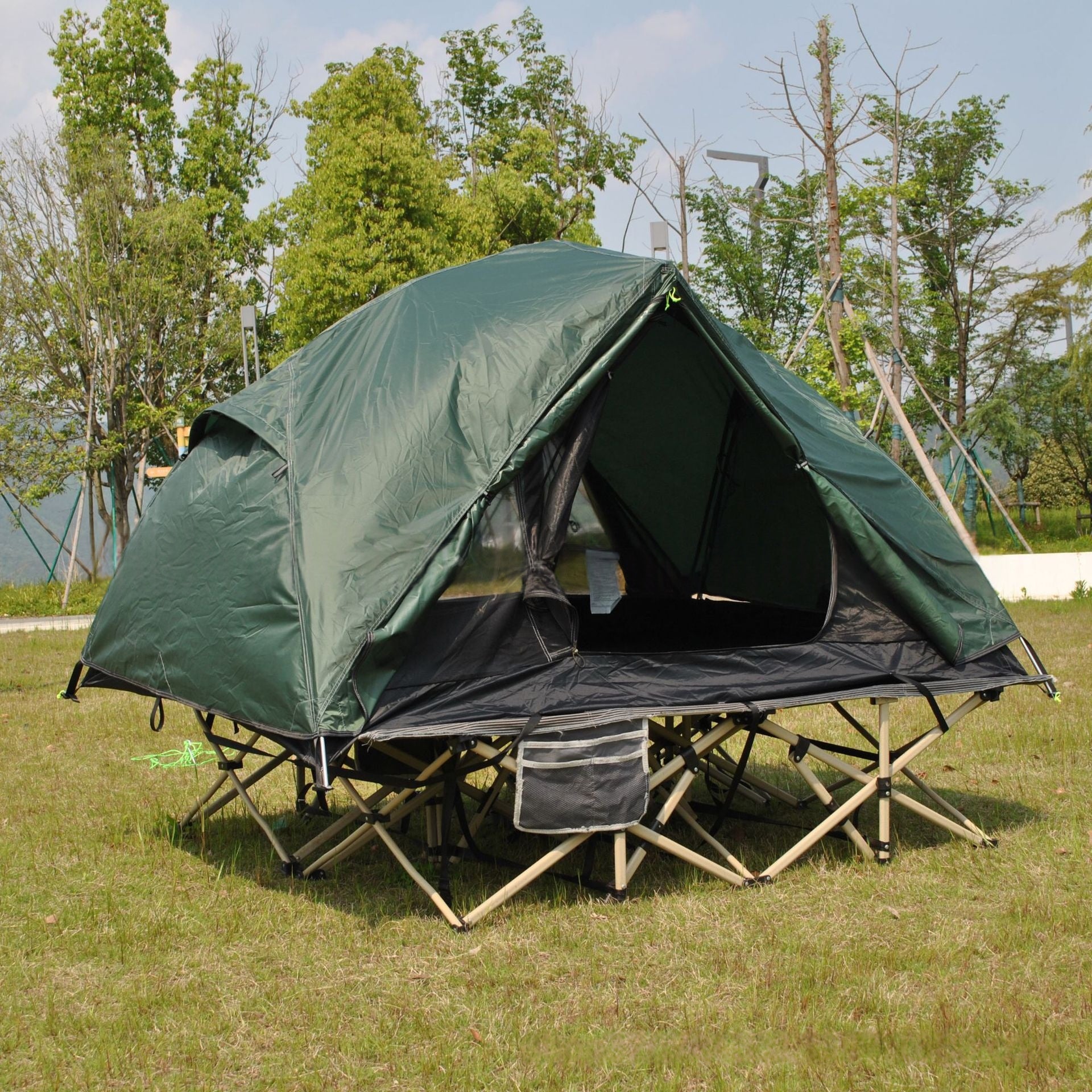 Folding Cot Tent Extension Outdoor Camping Tente double poids léger