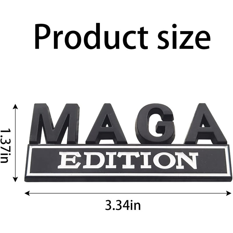 4pcs MAGA Edition voiture métal insigne de remplacement camion