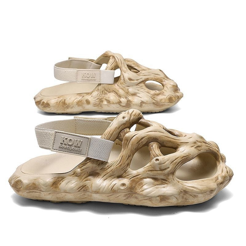 Chaussures de trou Sandales pour hommes porter des chaussons creux
