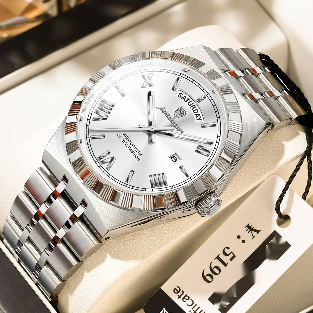 Trendy montre imperméable de nuit pour hommes