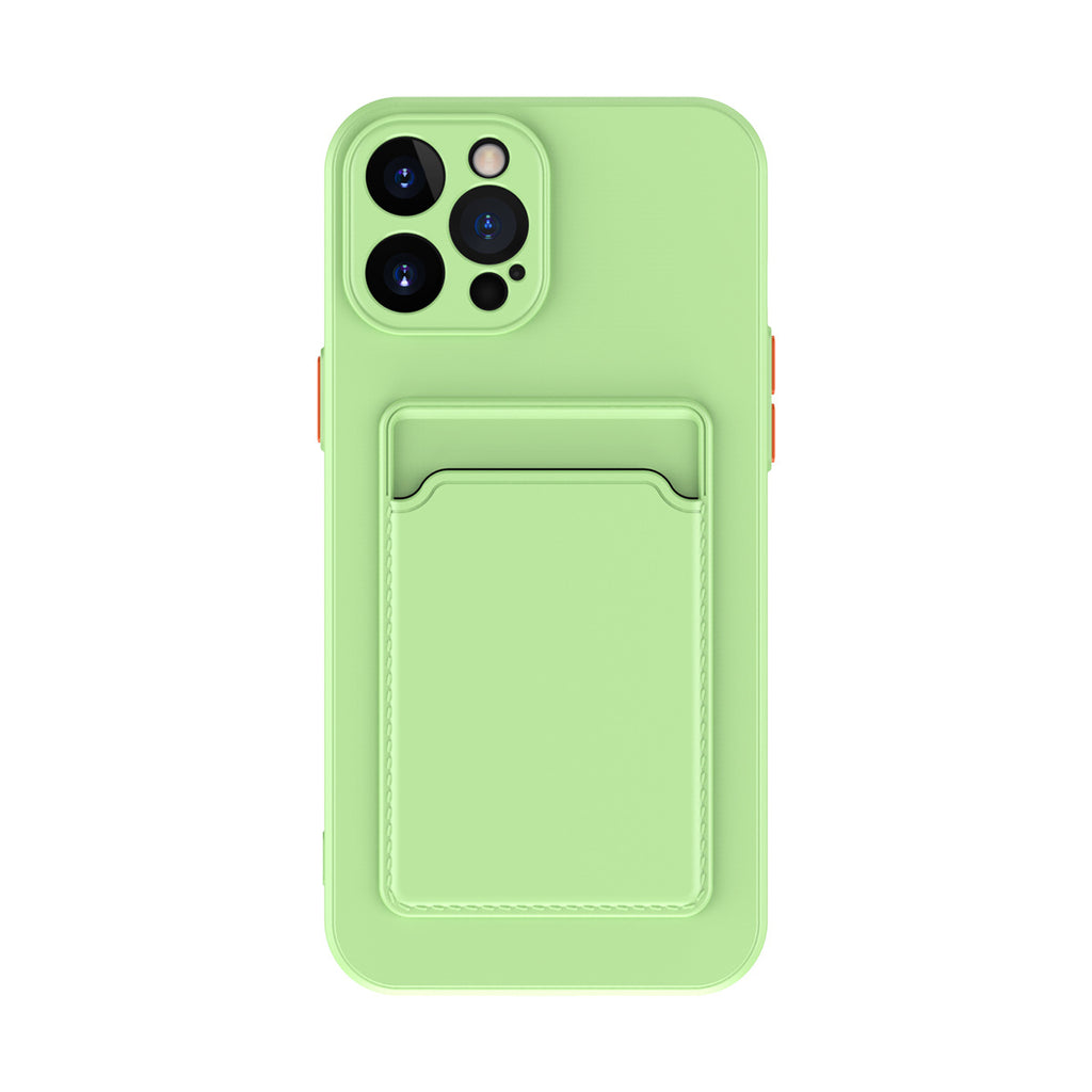 Coque téléphone en silicone liquide de couleur pure simple