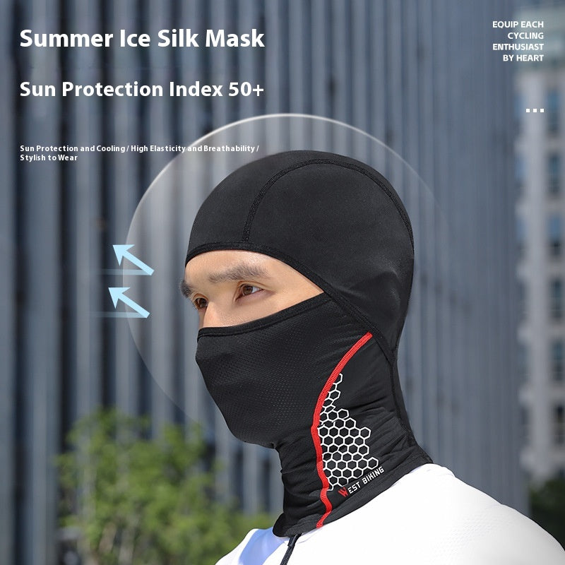 Chapeau d'équitation de moto Ice Silk Full Face
