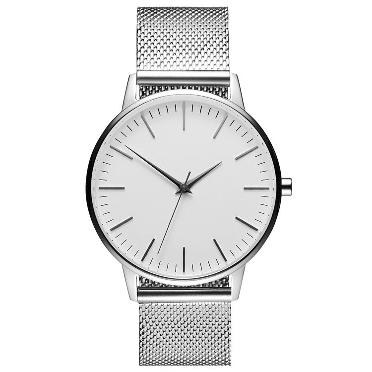 Montre Quartz de mode Casual ultra-mince avec une bande métallique Mesh