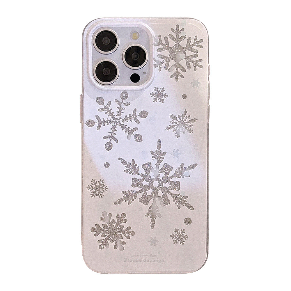 Automne et hiver Atmosphere Silicone cas de téléphone simple