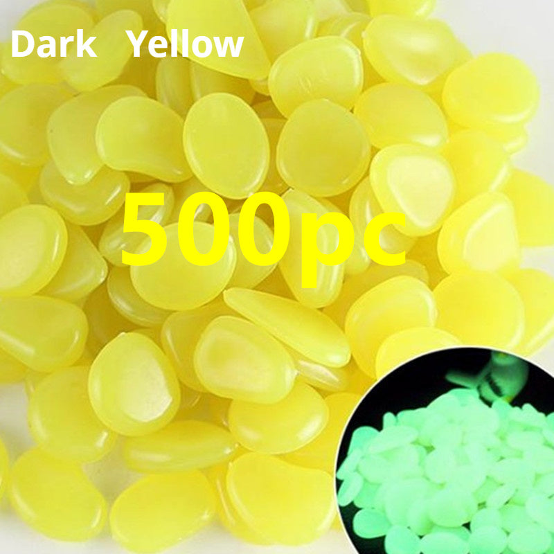 Pierres lumineuses Aquarium fluorescent Pebbles Fish Tank Jardin Pierres lumineuses