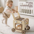 Camion à main en bois multifonctionnel Block Building pour tout-petits