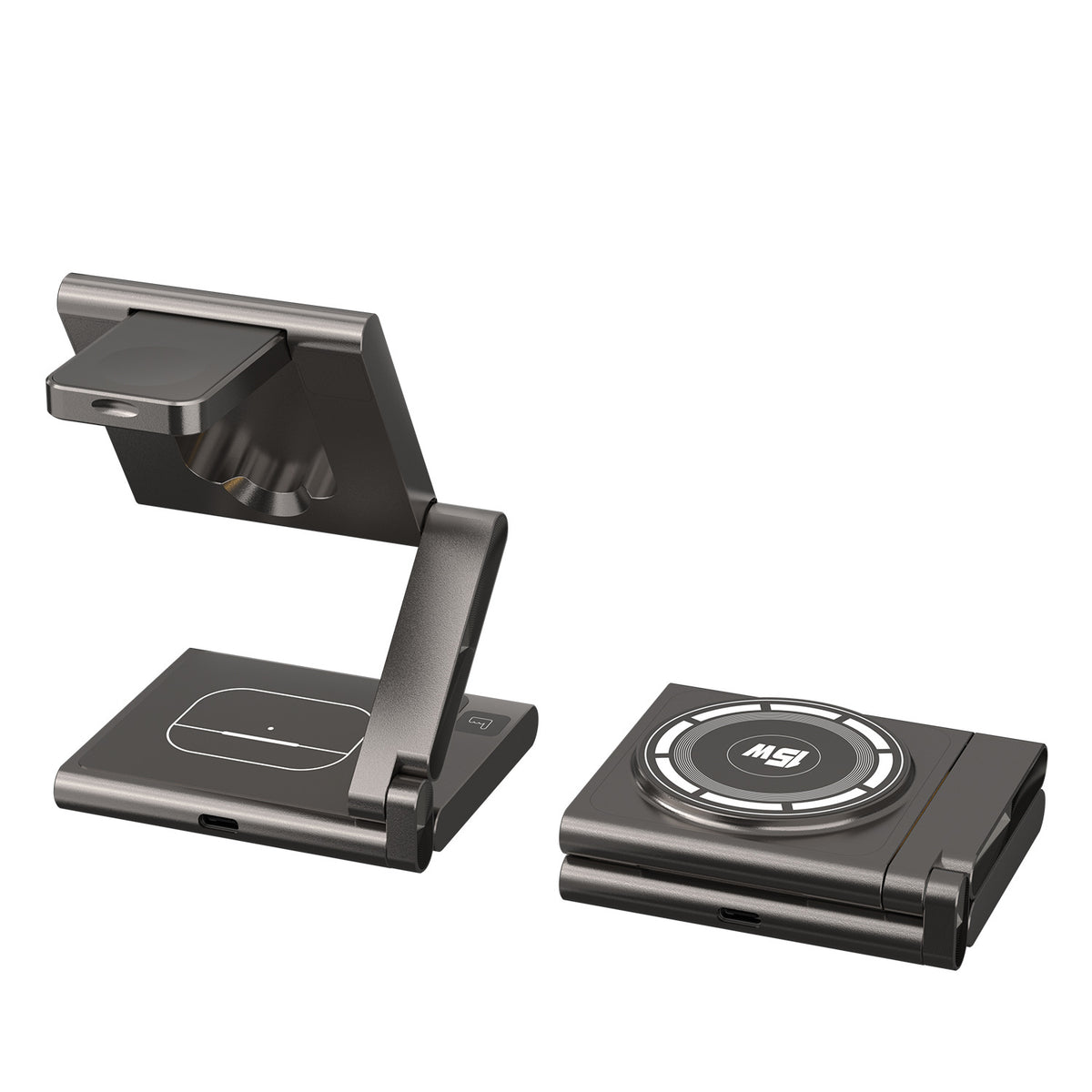 Foldable Mobile Phone Headset Three-in-one Wireless Charger
