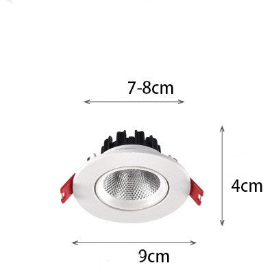 Lampe de lavage mural de ménage COB Spotlight LED Sky Lampe Angle réglable