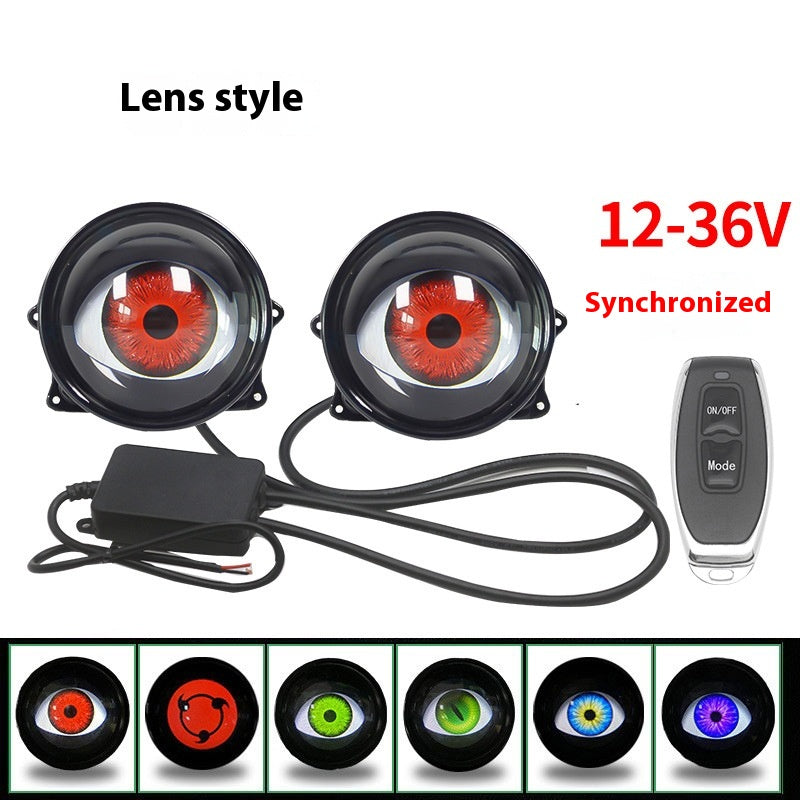 Devil Eye Led Hawkeye Lampe Modifié General Car Lens Headlight Multi-mode
