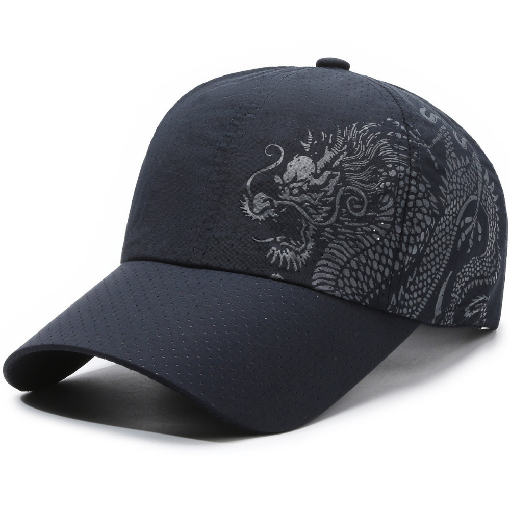 Men's and Women's Matching Mesh Dragon Pattern Imprimé Quick-Dry Respirant Fashion Trend