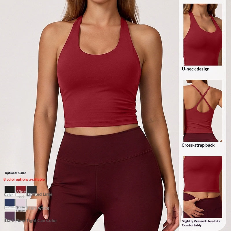 Yoga Tank Top Séchage rapide Exercice Porter pour l'extérieur