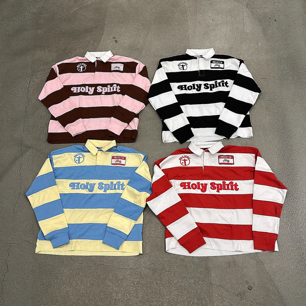 T-shirt rayé rétro avec haut de broderie lettre