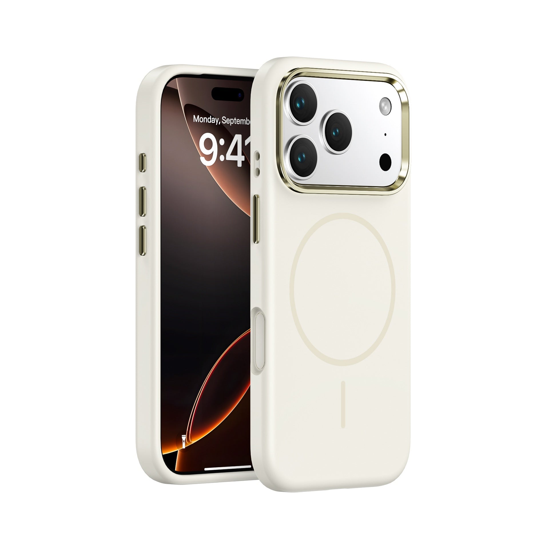 Métal Grand trou magnétique peau sentir tout-inclus Case téléphone