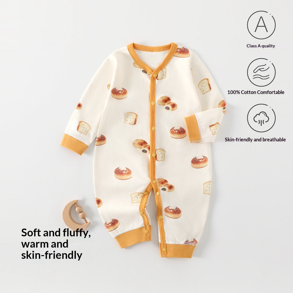 Bébé Romper Printemps Automne Pure Cotton Classe A Combinaison sans couture Crawling Costume Anyang Cloth